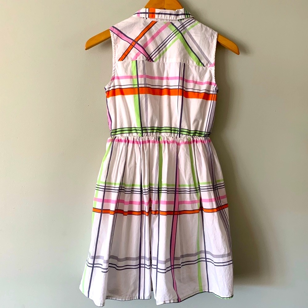 🦋3/$20 Next Girls Plaid Cotton Dress Sz 11 years - Picture 2 of 5